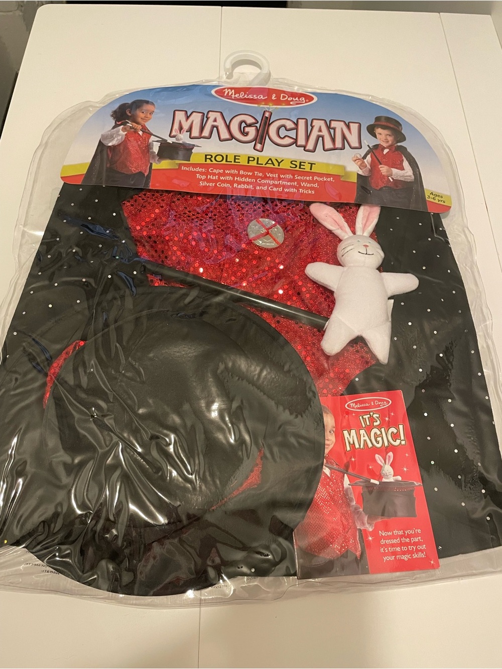 Melissa & Doug Brand Role Play Costume Kid's ages 3+ Magician Cape & More NWT